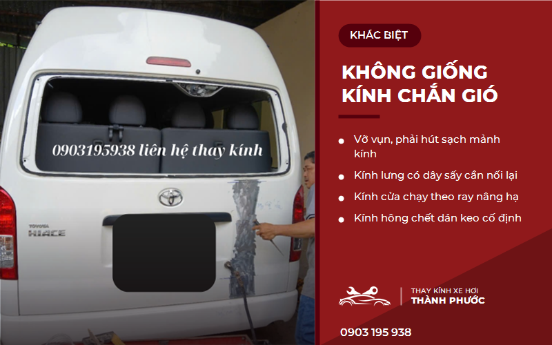 Điểm khác biệt khi thay kính lưng kính hông