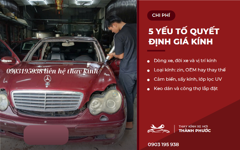 Yếu tố quyết định giá thay kính ô tô