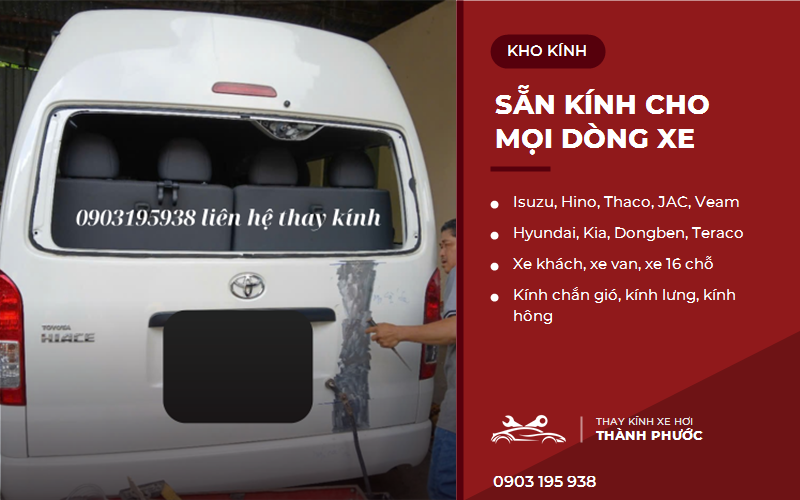 Kho kính xe tải các dòng
