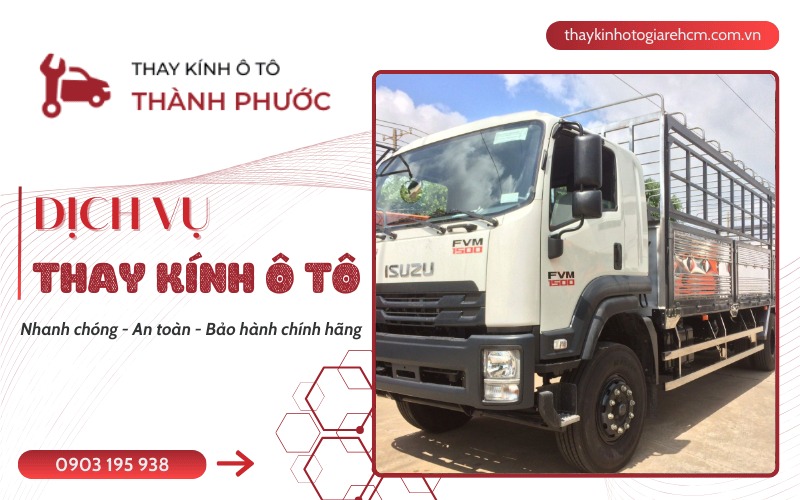thay kính xe tải