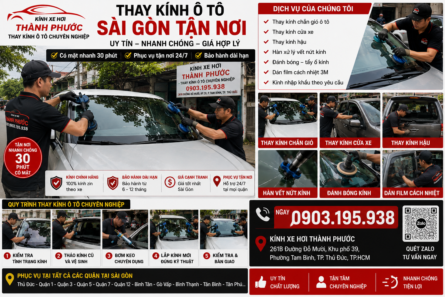Dịch Vụ Thay Kính Ô Tô Giá Rẻ HCM Tận Nơi Theo Yêu Cầu