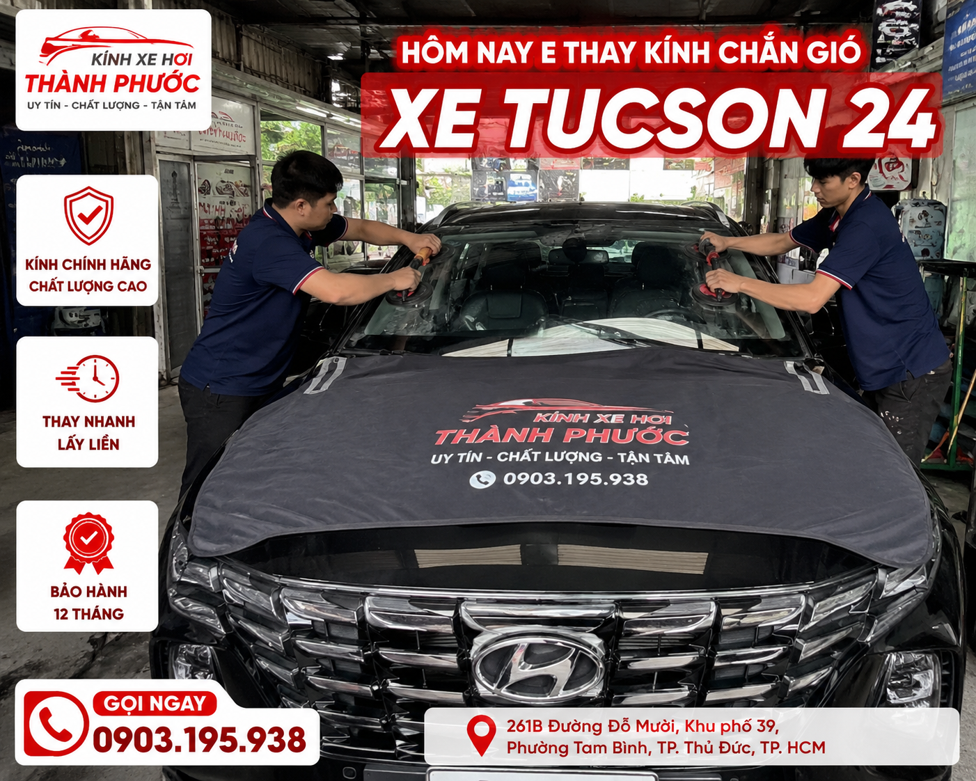 THAY KÍNH Ô TÔ CHUYÊN NGHIỆP GIÁ CỰC TỐT TẠI THỦ ĐỨC