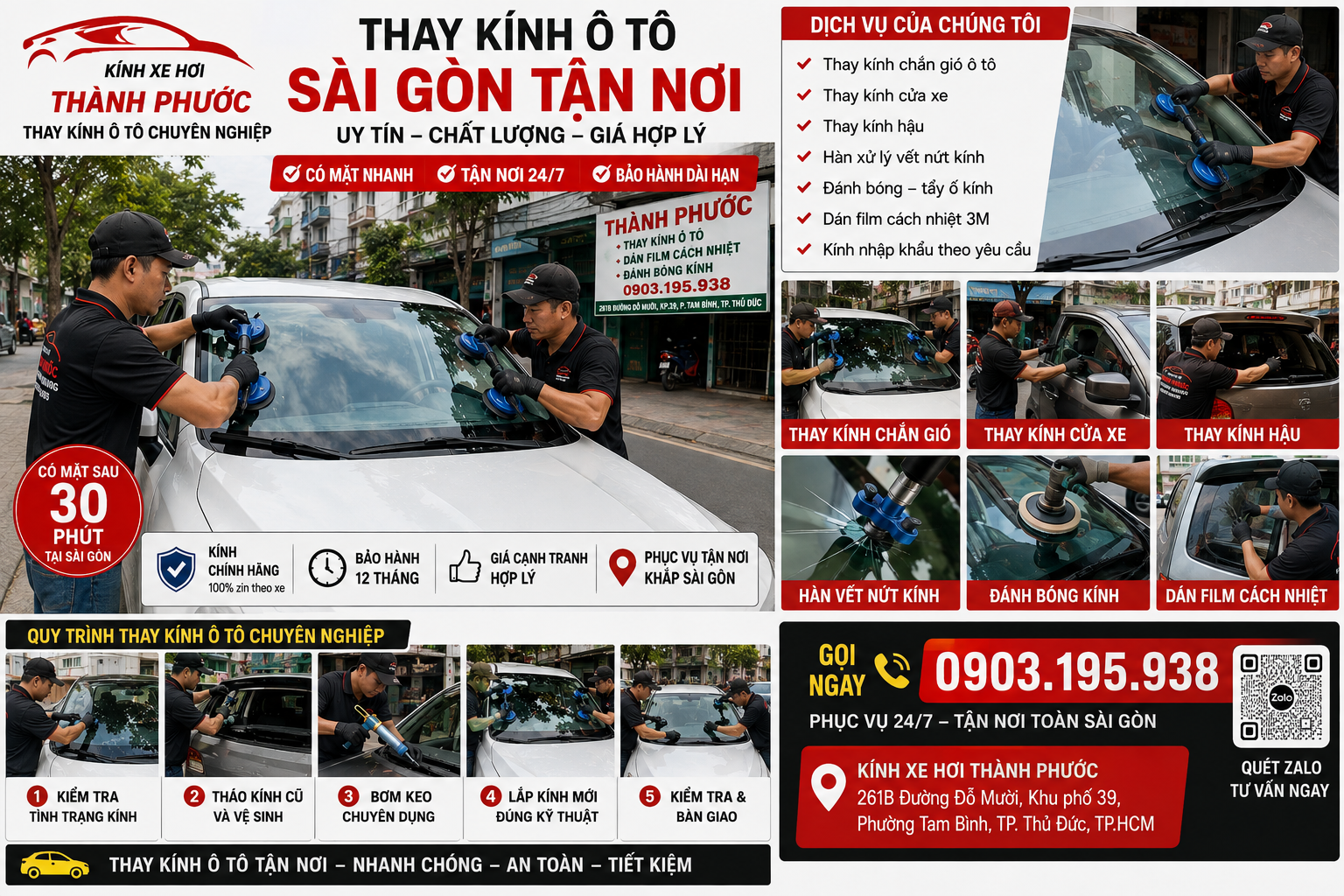 Dịch Vụ Thay Kính Ô Tô Chuyên Nghiệp Tại Bình Dương và TPHCM