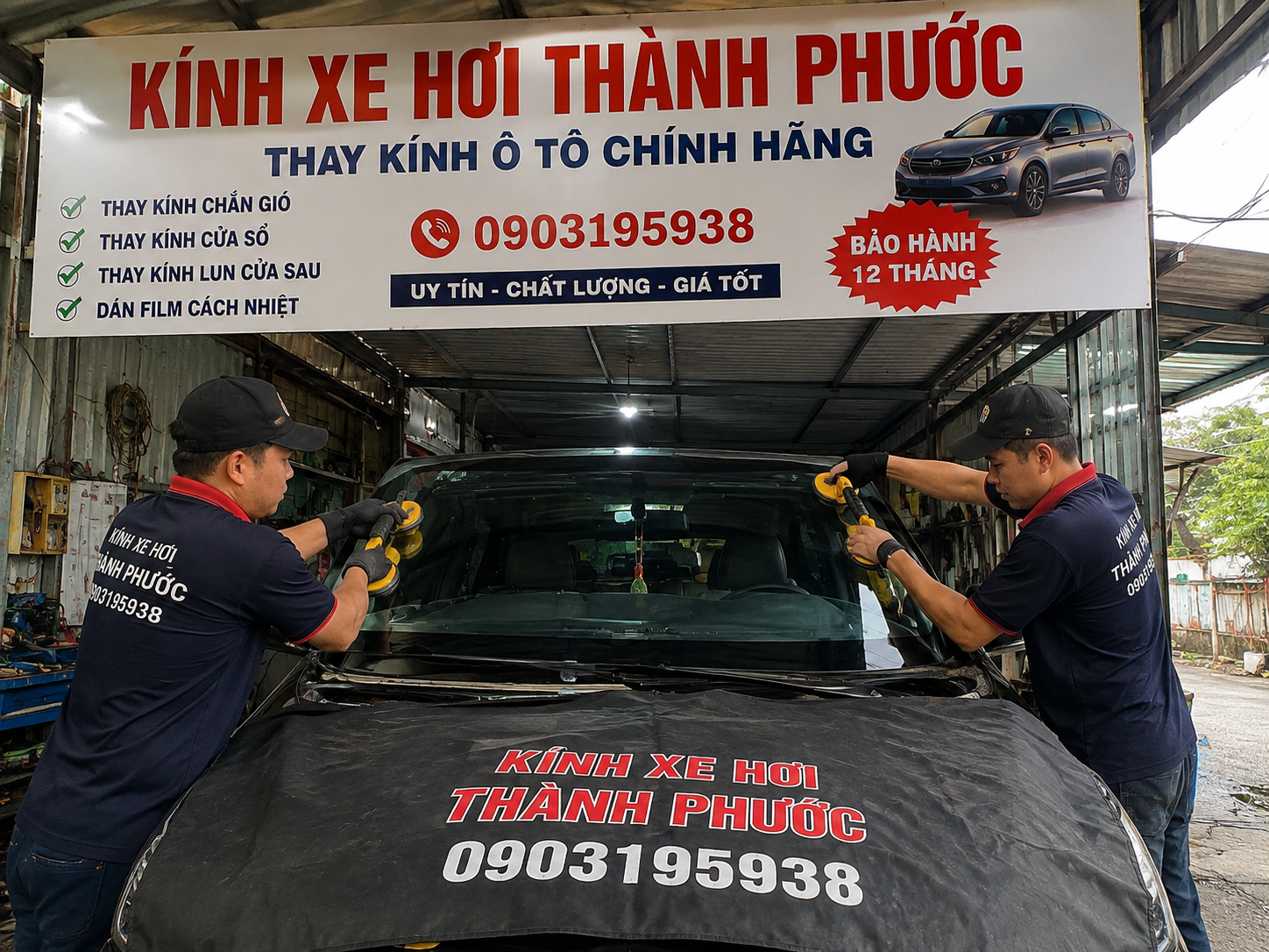 Sửa Chữa Kính Ô Tô Bị Bể Tận Nơi TPHCM