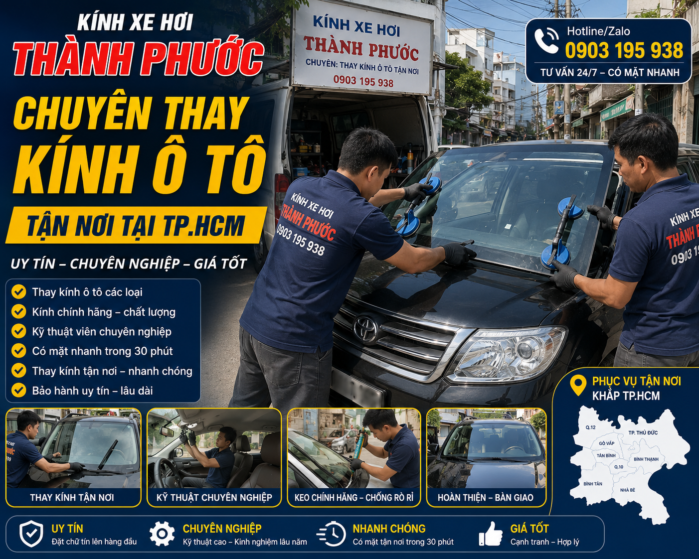 GIÁ THÀNH THAY KÍNH Ô TÔ GIÁ RẺ NHẤT THỊ TRƯỜNG TPHCM